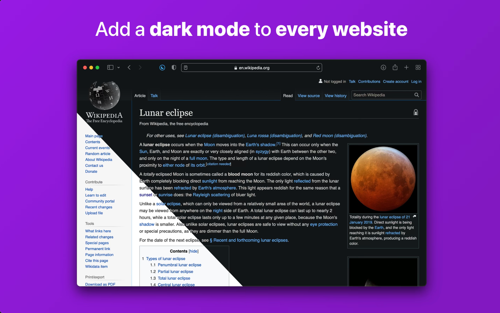 Noir for Safari: Dark Mode for Every Website on Mac