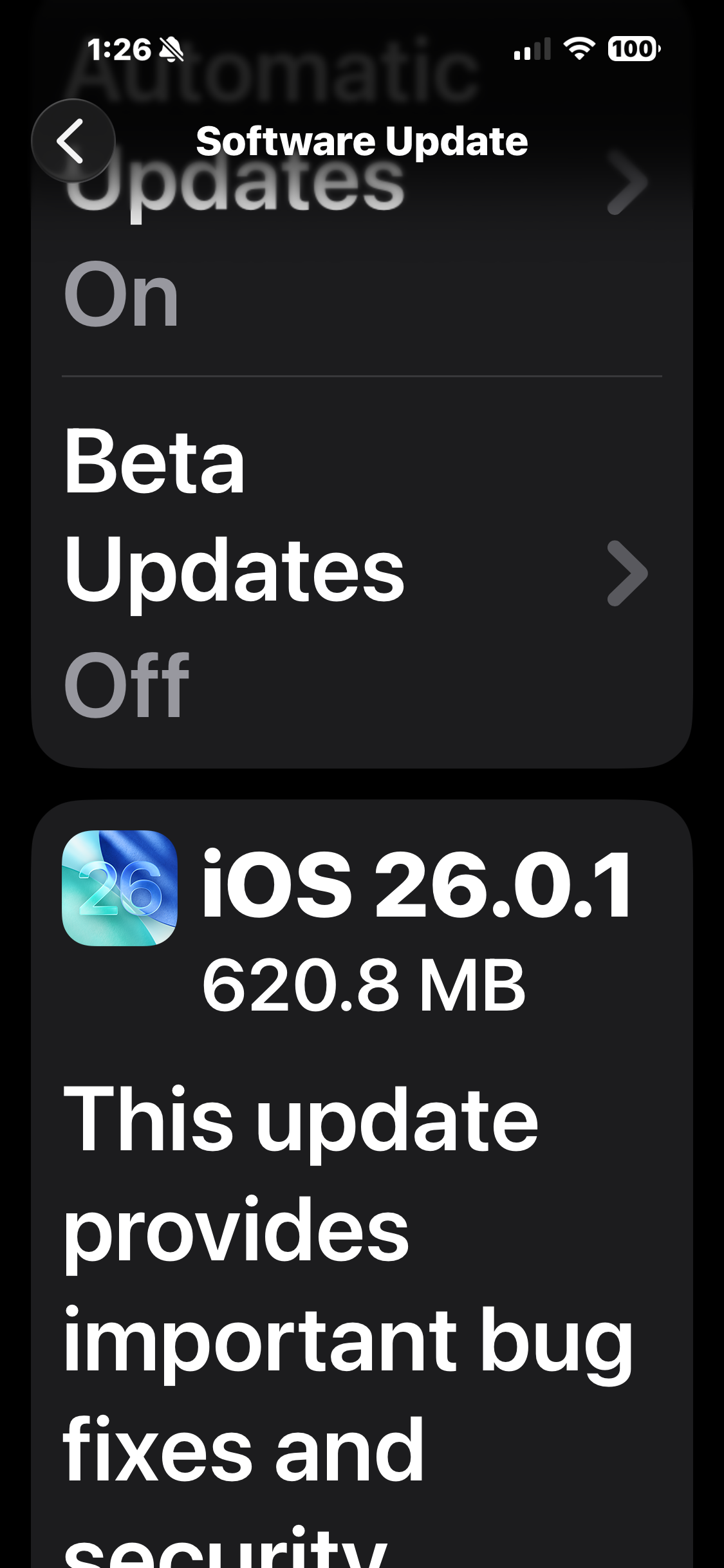 iOS 26.0.1 makes iPhone 17 feel steady again