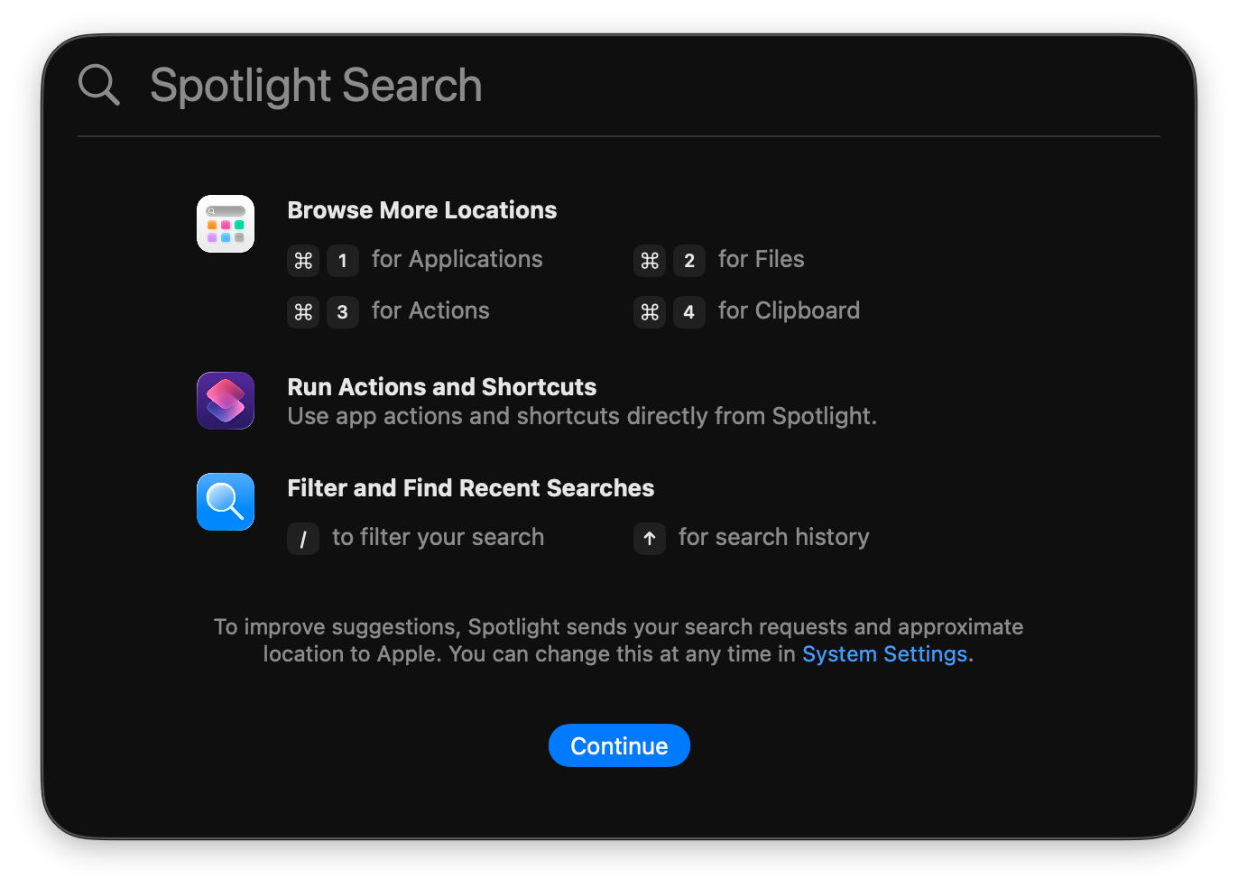 Spotlight in macOS Tahoe: Clipboard and Quick Actions
