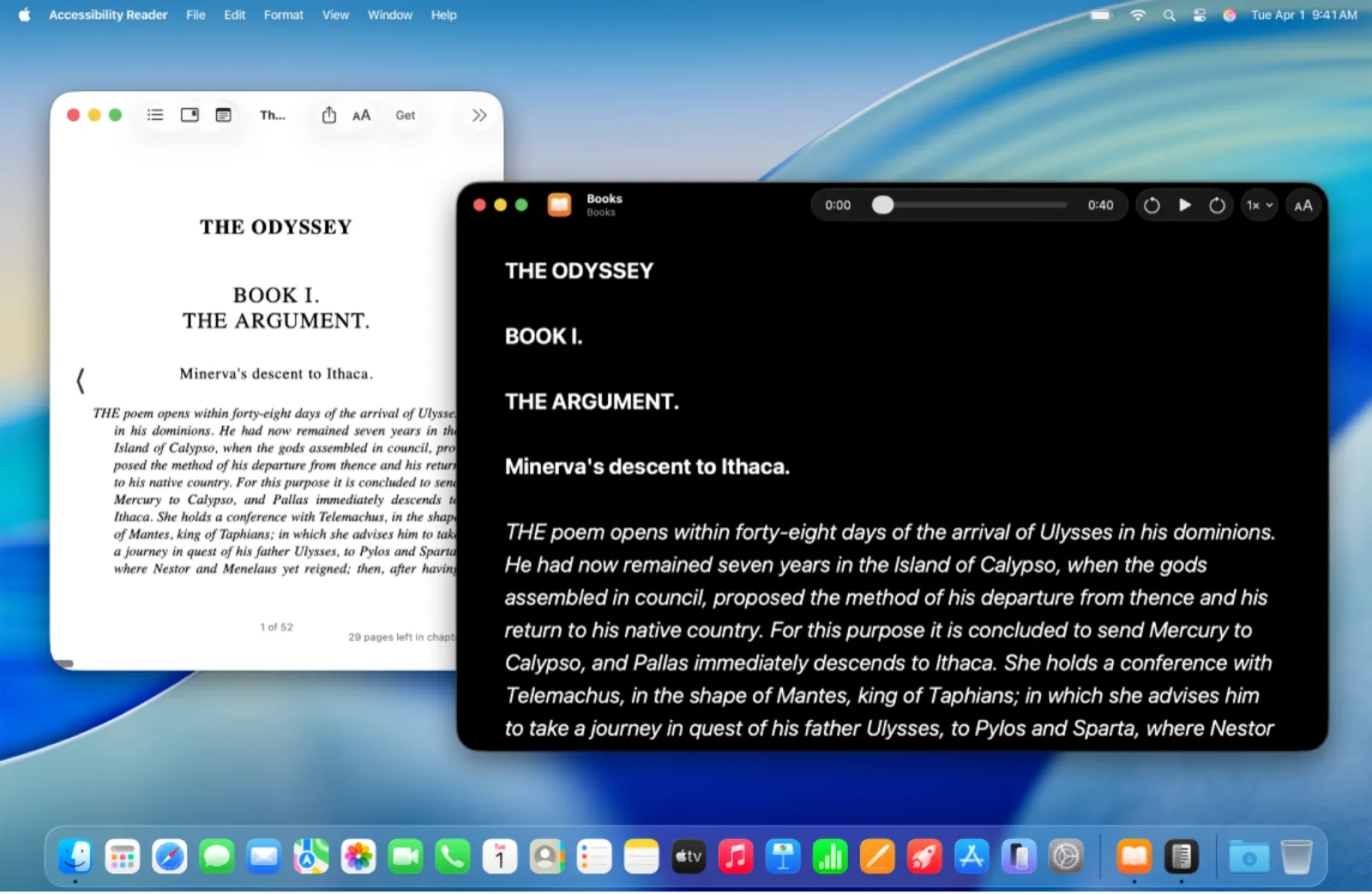 Accessibility Reader in macOS Tahoe Turns Any App Into a Comfortable Read